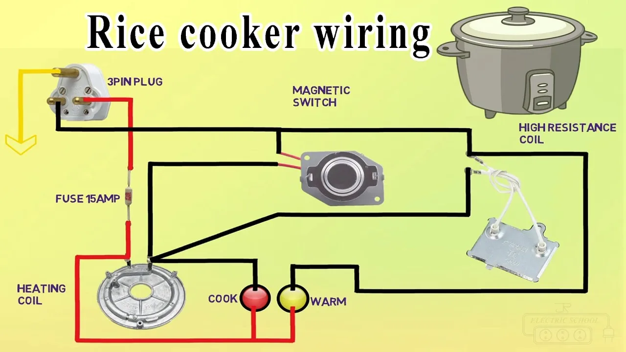 Electric Cooker Circuit Diagram
