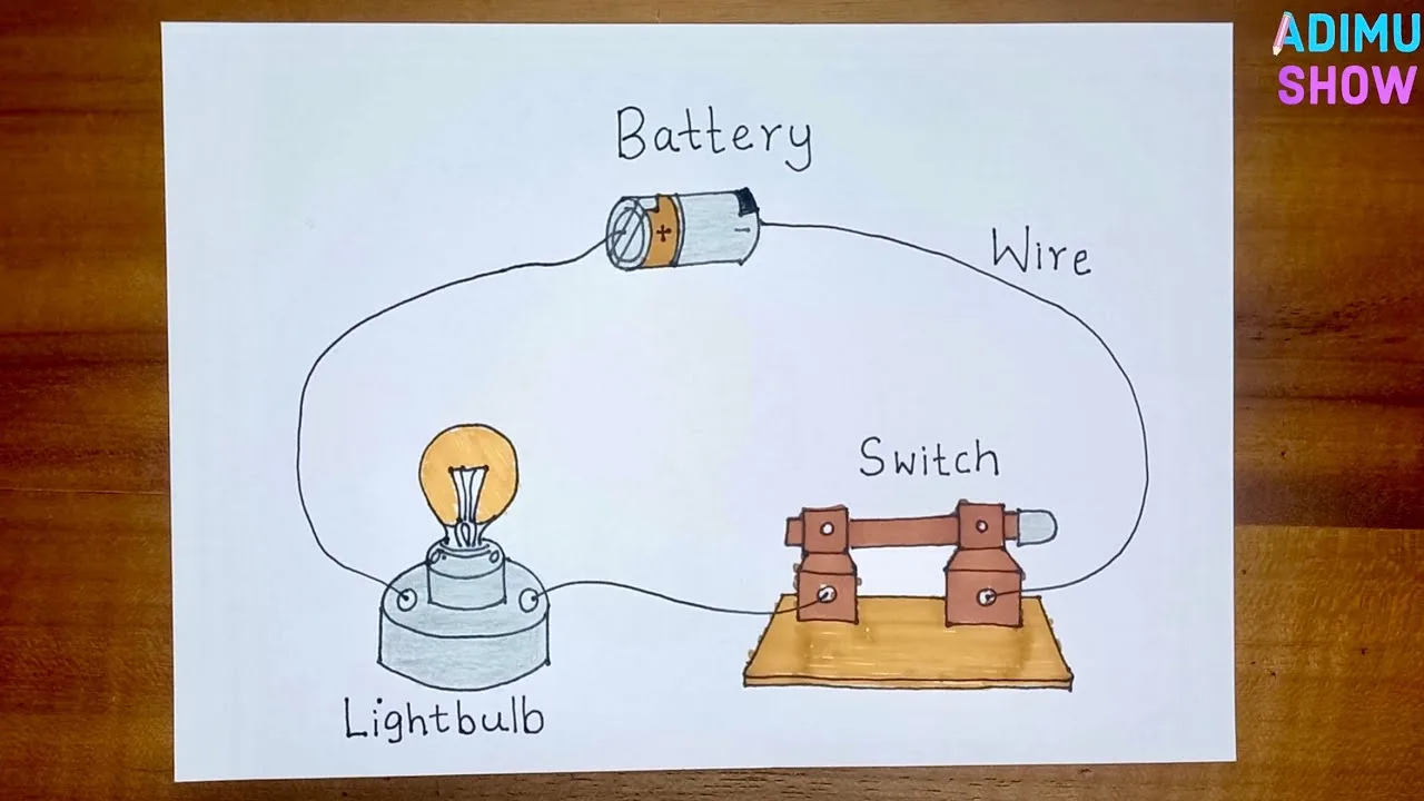 Electric Current Diagram For Kids