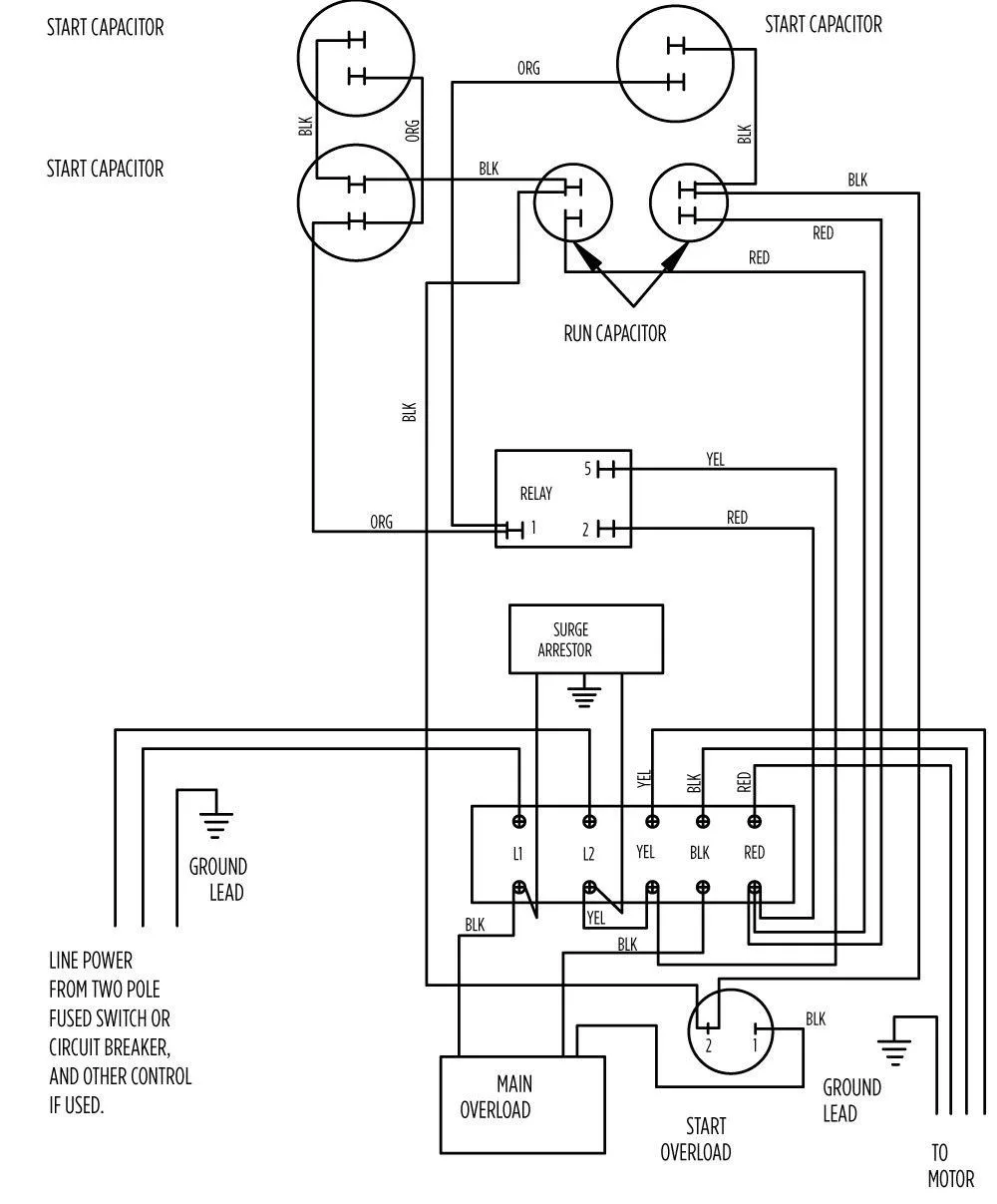 Electric Motor Capacitor Wiring