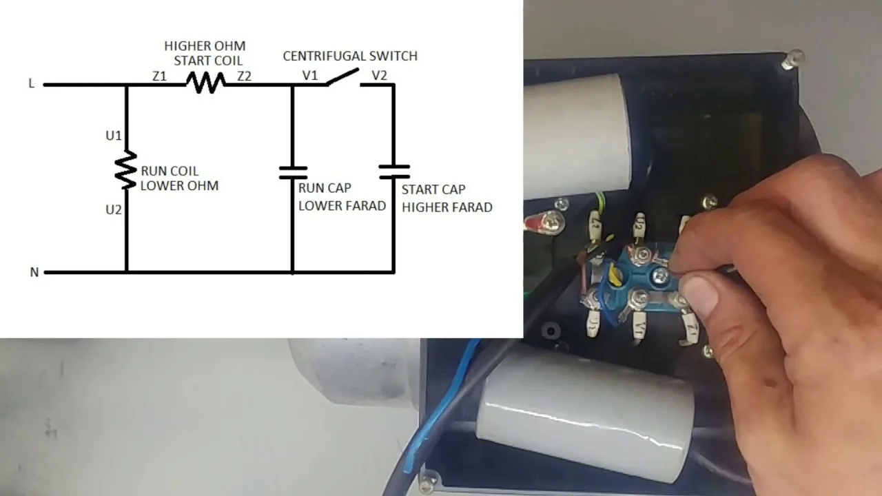 Electric Motor Wiring Diagram Single Phase