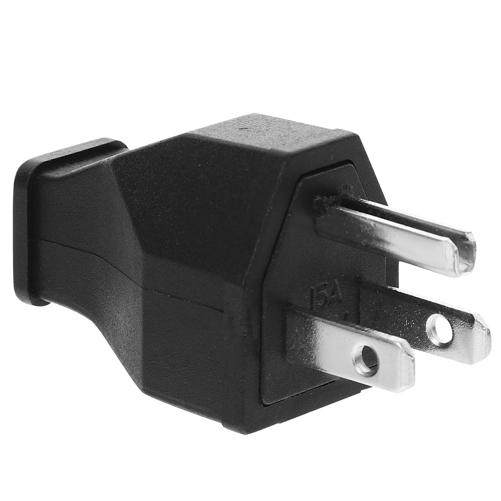 Electric Plug Male Plug End Replacement 15A 125V Rotatable Plug Us Plug