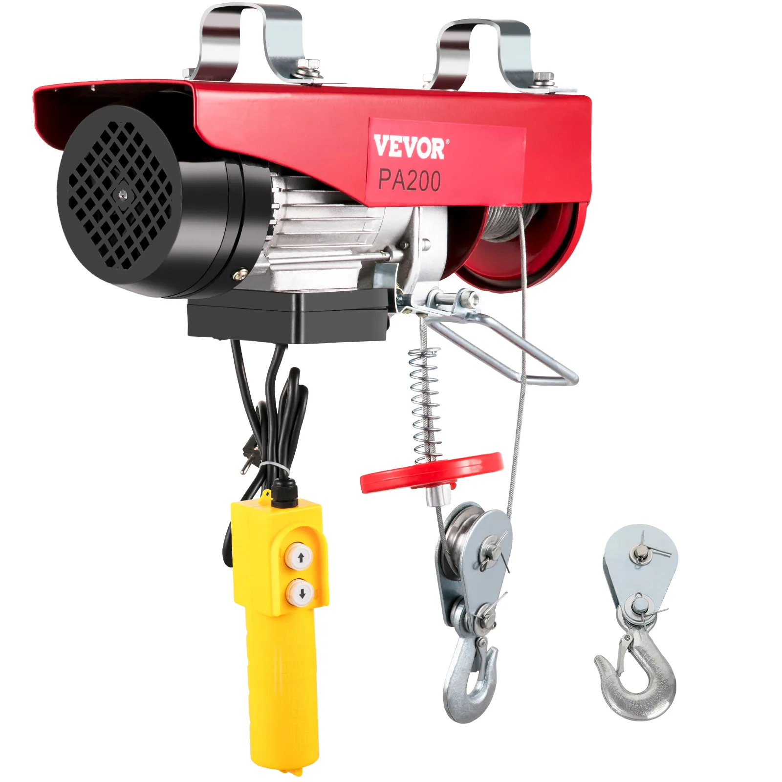 Electric Wire Cable Hoist Winch Engine Crane Overhead Remote Lift Vevor Us
