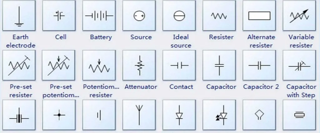 Electrical Circuit Schematic Symbols Electrical Schematic Sy