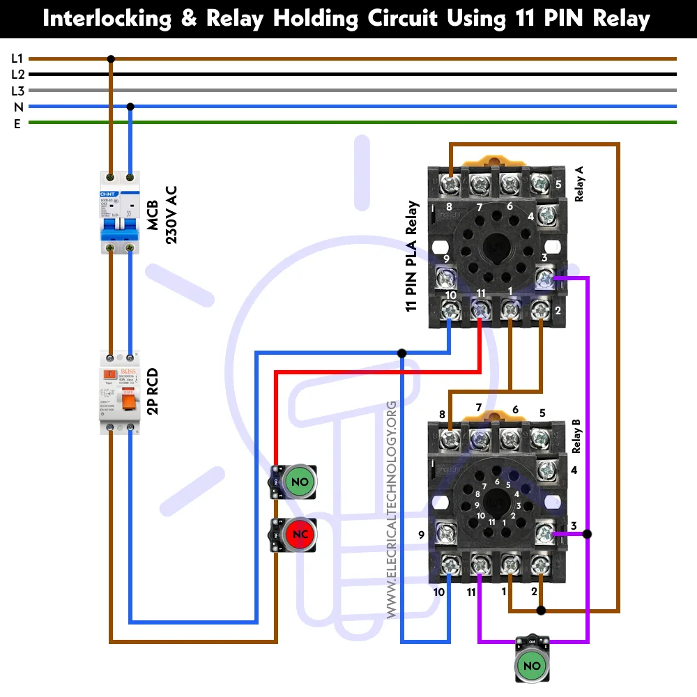 Electrical Interlocking Control Circuit Diagram