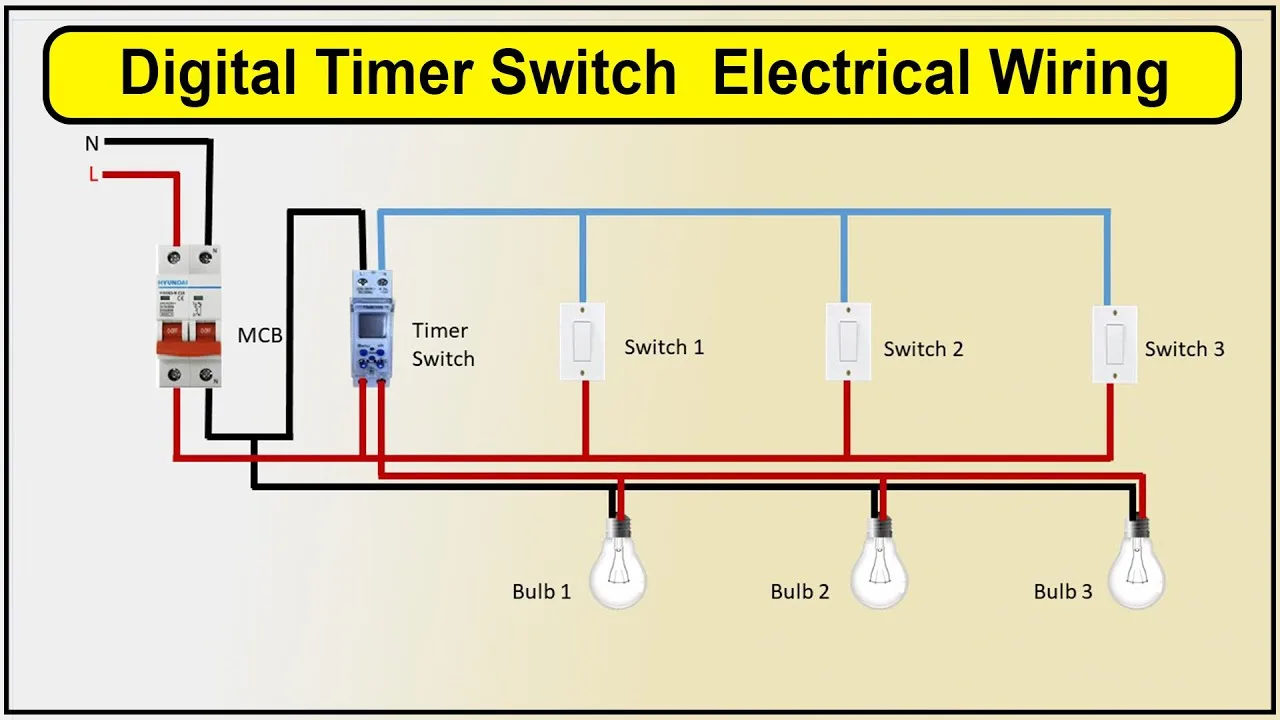 Electrical Timer Switch Wiring Diagram