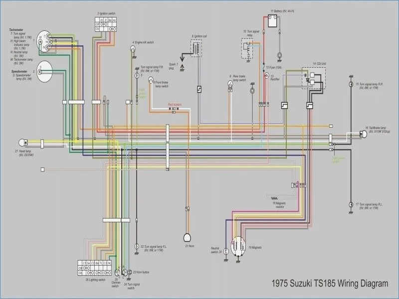 Electrical Wiring Diagram For 2014 Suzuki 115A Boat Motor Su