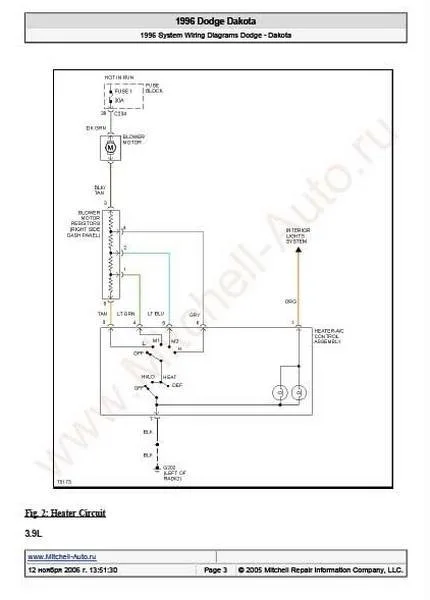 Electrical Wiring Diagrams For Car Dodge Dakota I Download Free
