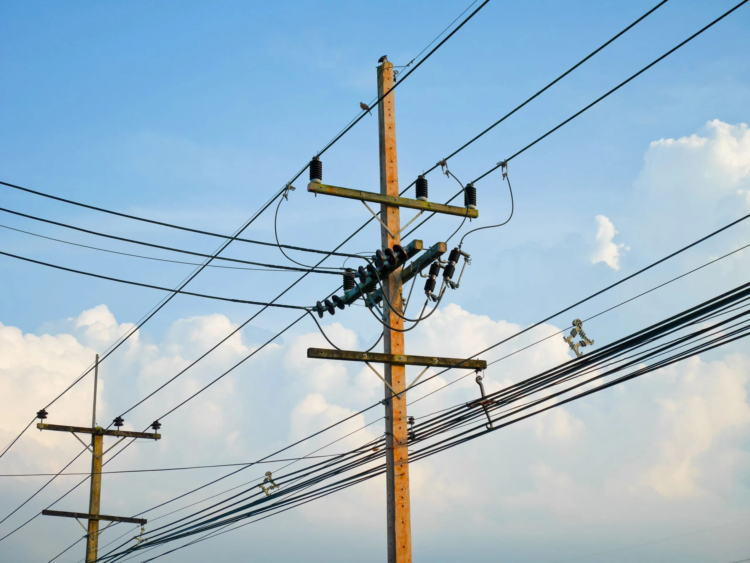 Electricity Poles And Wires
