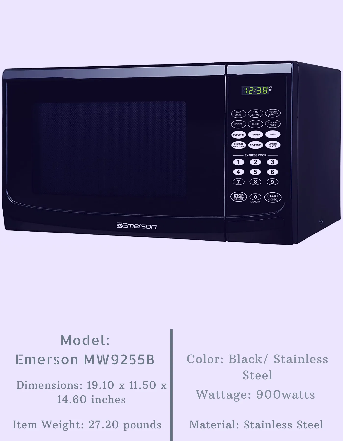 Emerson Microwave Parts List Emerson Countertop Microwaves 1 1 Cu Ft Mw8121Sl Sears