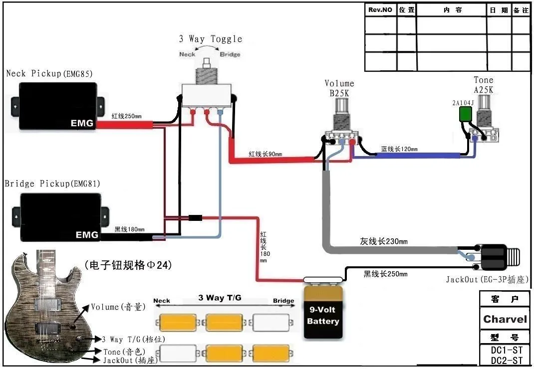 Emg Wiring Diagrams Active Pickups