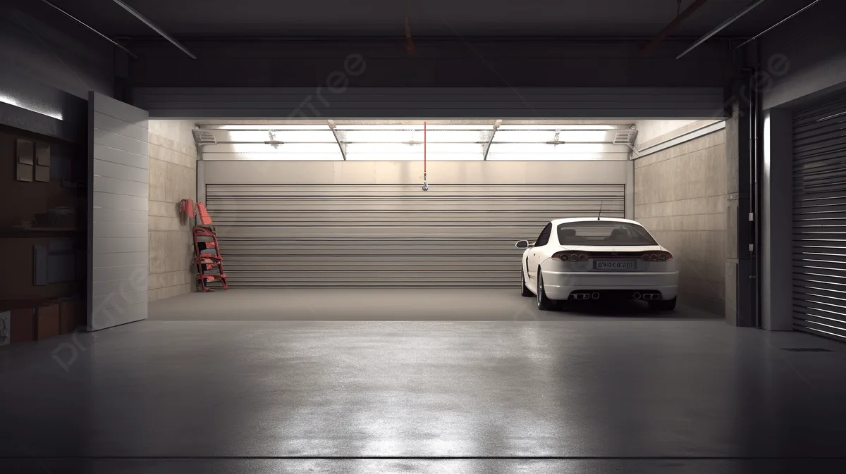 Empty Garage Background
