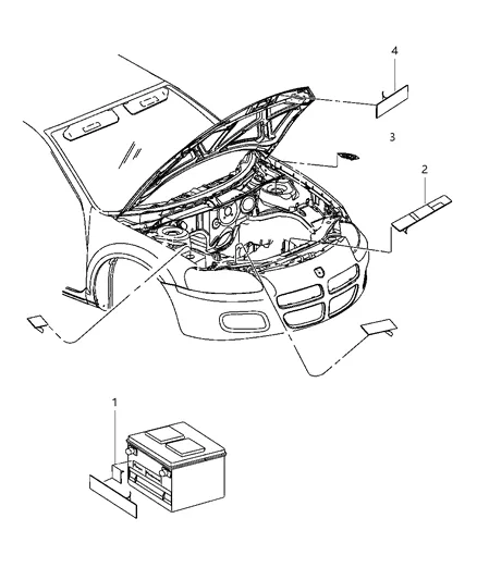 Engine Compartment 2007 Dodge Avenger
