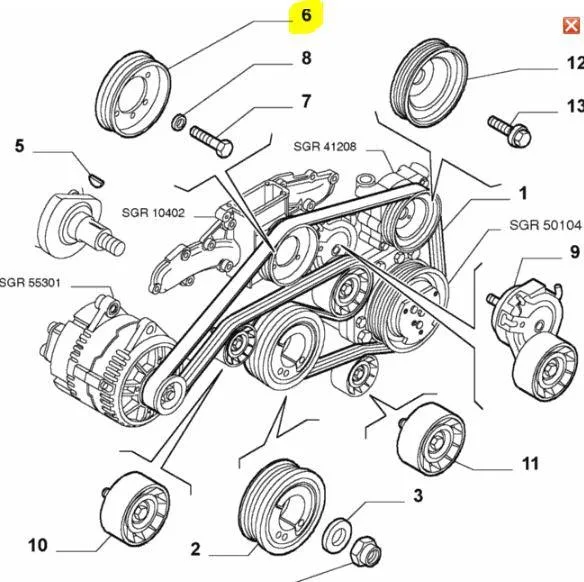Engine Components 166 Partsworld Uk
