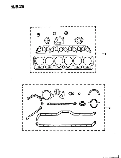 Engine Gasket Sets 1991 Jeep Wrangler