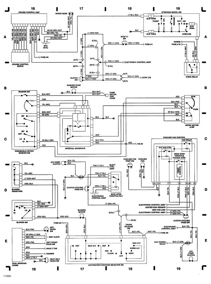 Engine Wiring Diagram For 95 Mustang Gt