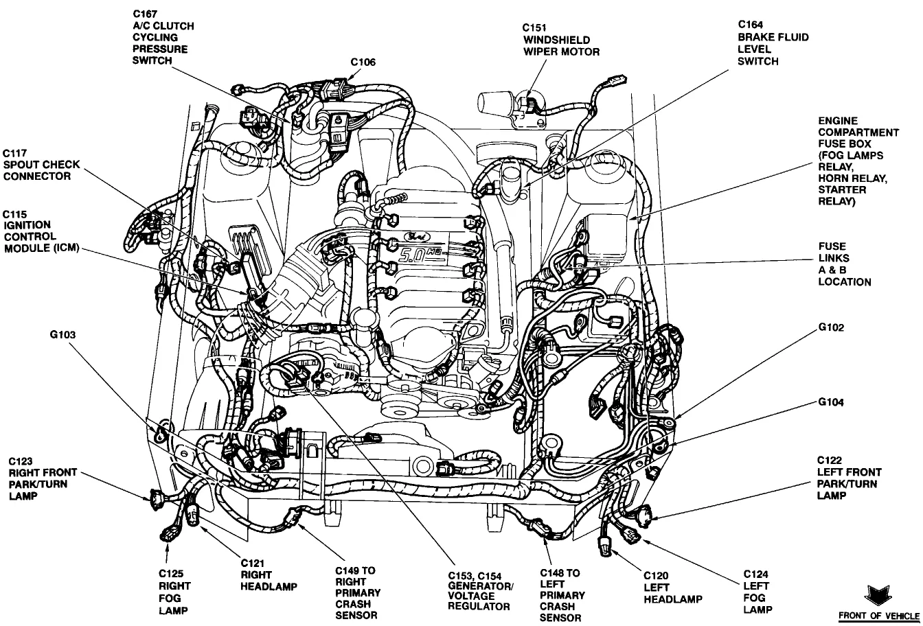 Engine Wiring Diagram For 95 Mustang Gt