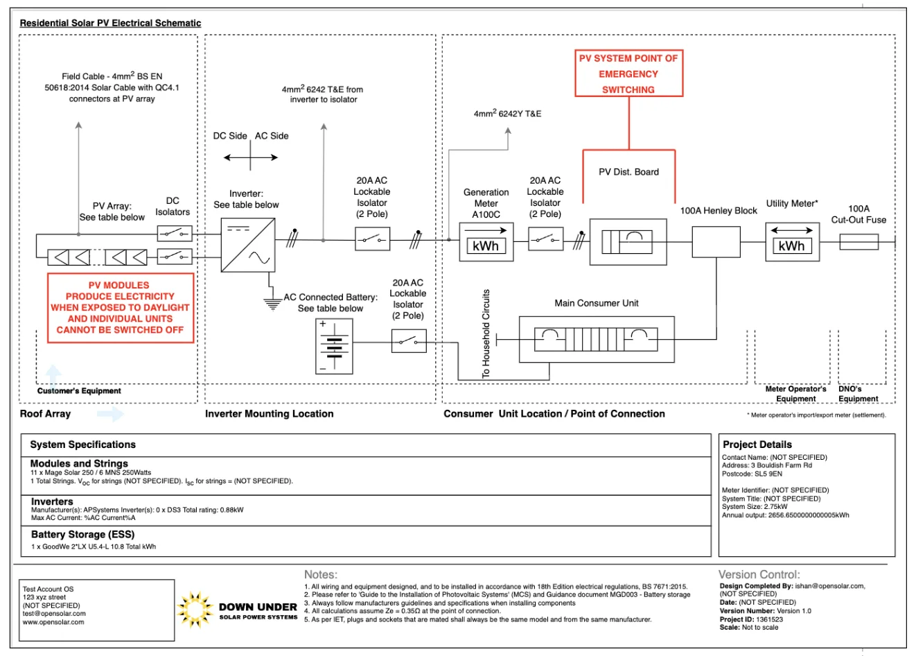 Enphase Single Line Diagram Template Enphase Encharge 10 5Kw