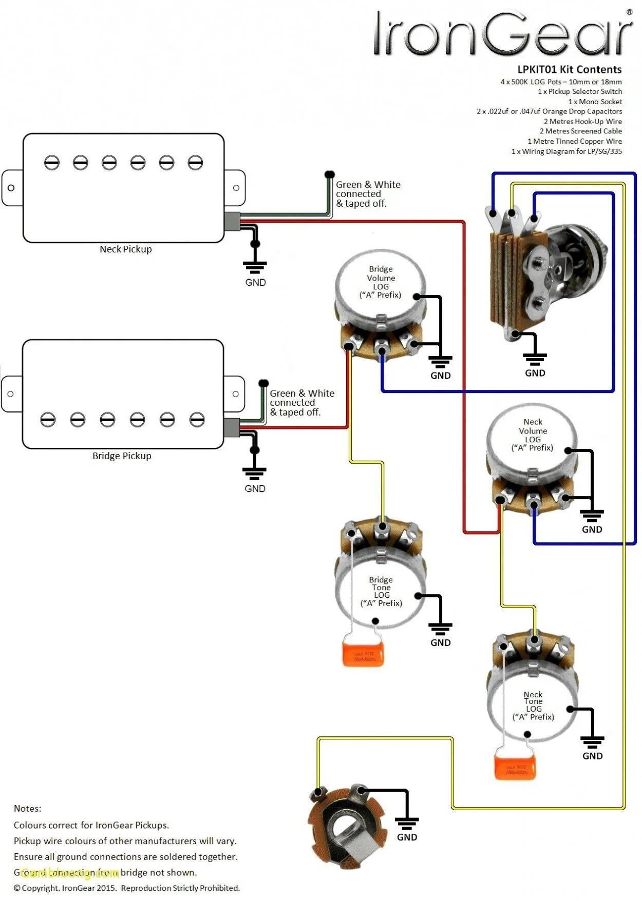 Epiphone Les Paul Special Ii Wiring Diagram