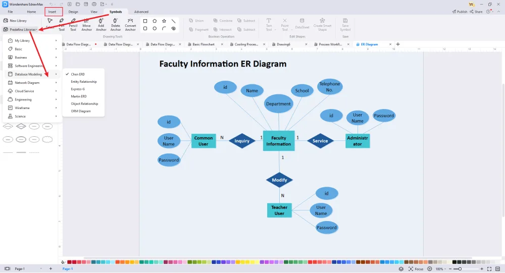 Er Diagram In Visio