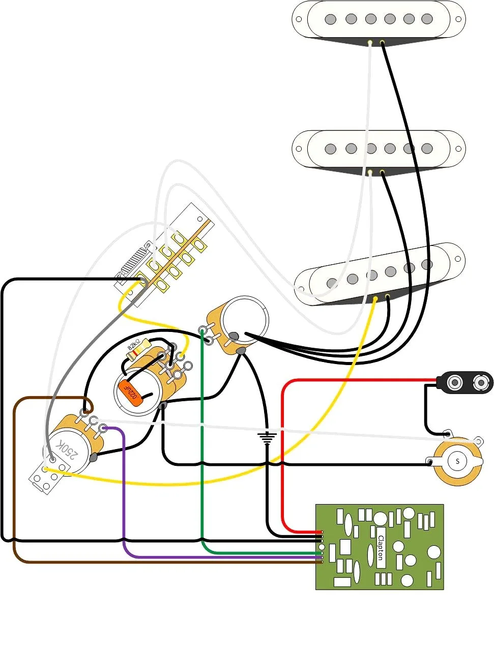 Eric Clapton Strat Wiring Diagram Guitar