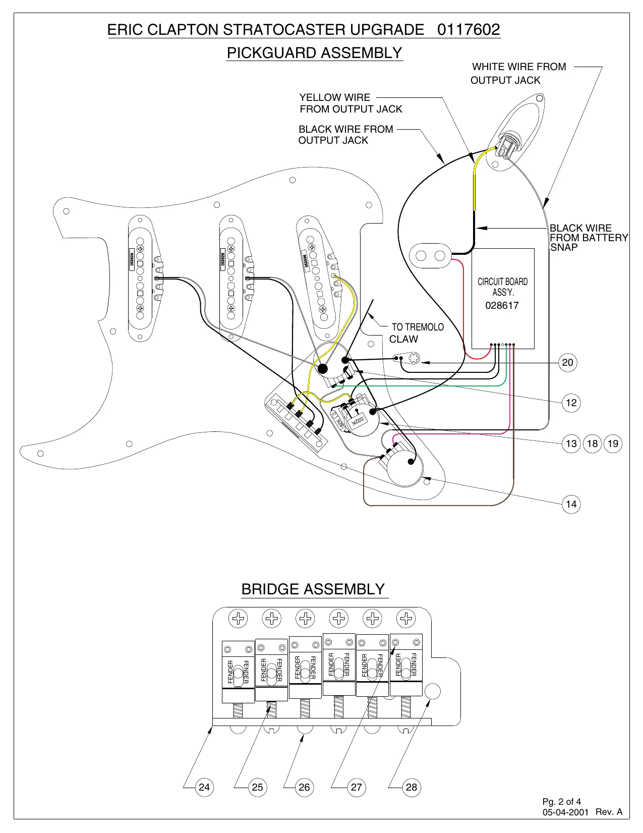 Eric Clapton Strat Wiring Diagram Wiring Diagram