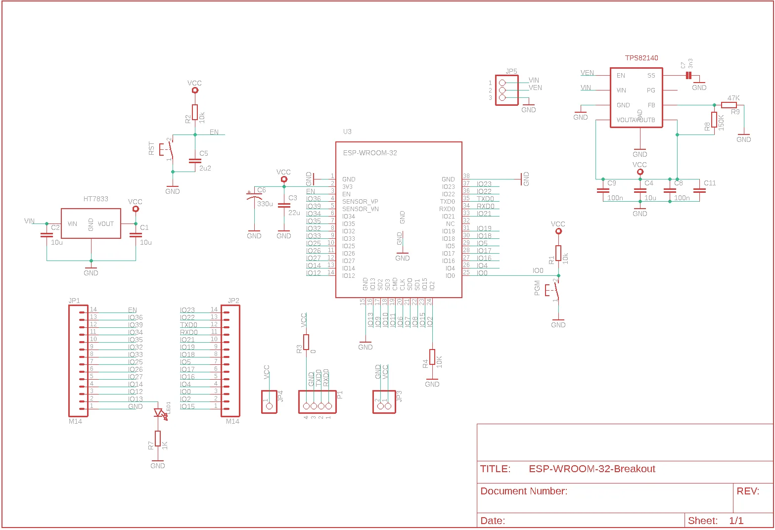 Esp32 Schematics Diagram Espwroom32 Schematics 14Core
