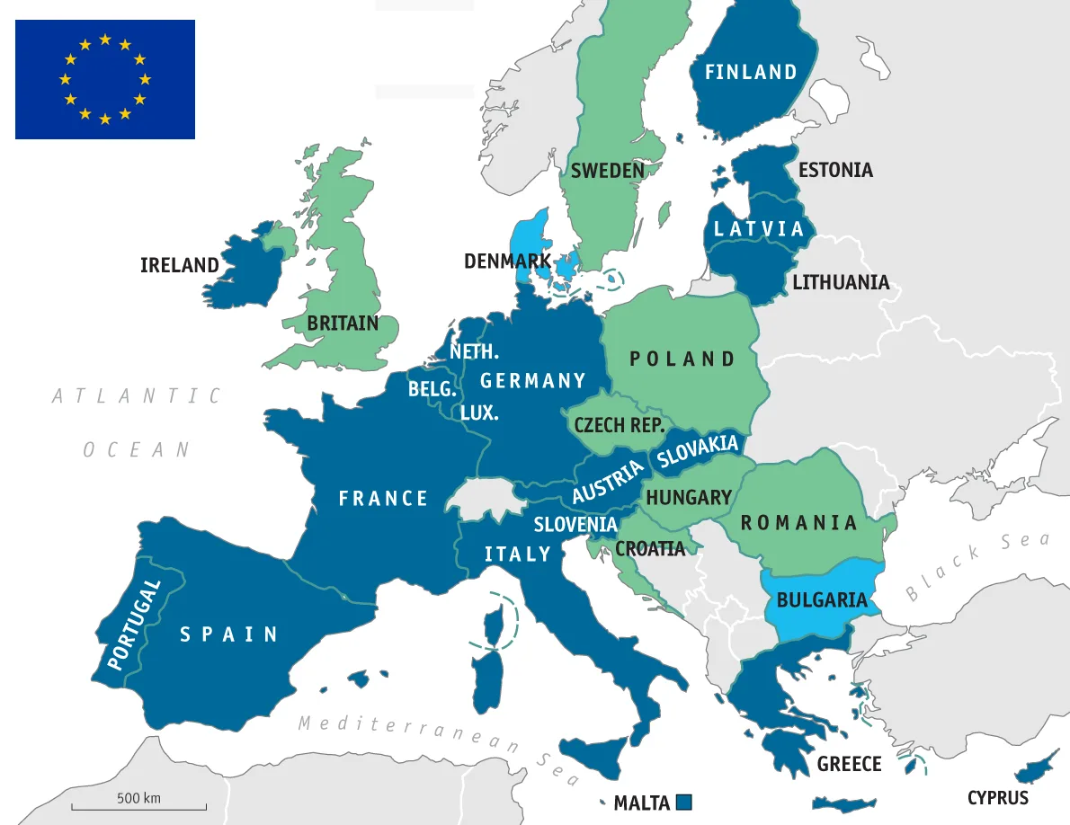 European Union Map 2025 Billie W Turner