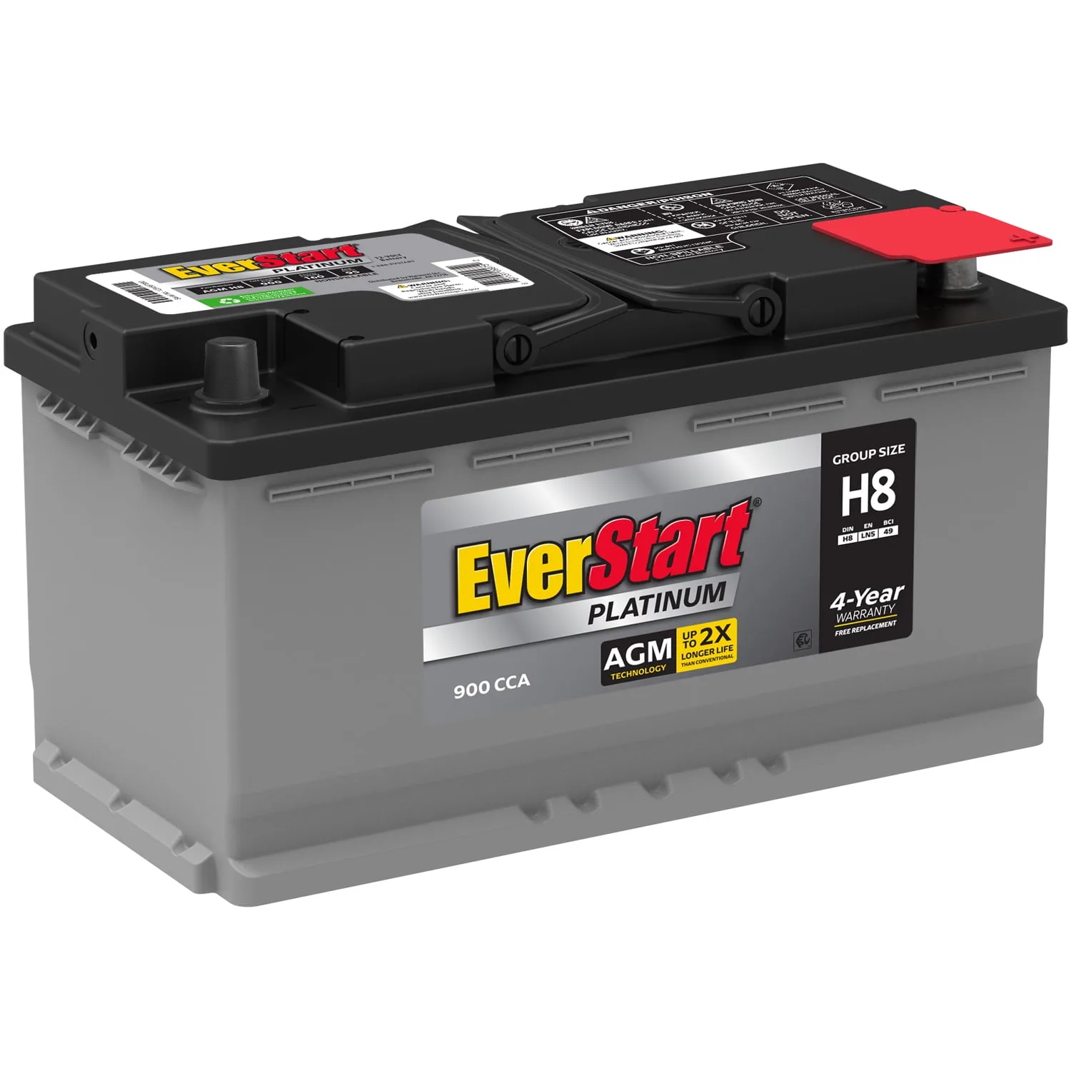 Everstart Platinum Agm Battery Group Size H8 12 Volt 900 Cca Mercedes Benz Forum