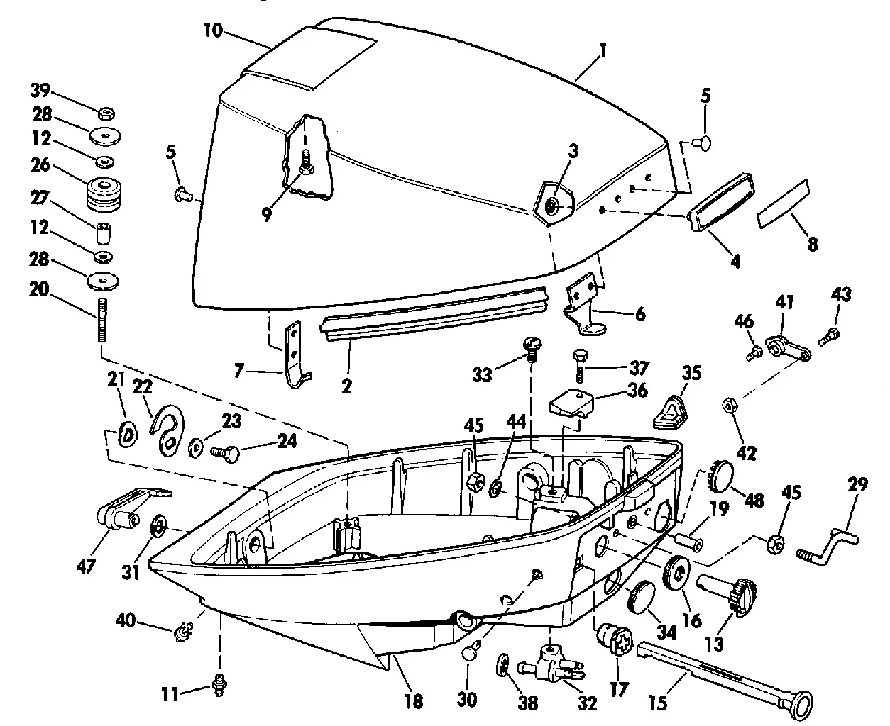 Evinrude 25 Hp Parts Diagram 50 Hp Evinrude Parts Diagram