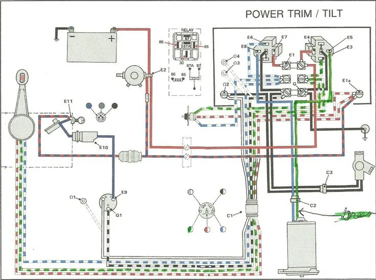 Evinrude Tilt Trim Wiring Diagram