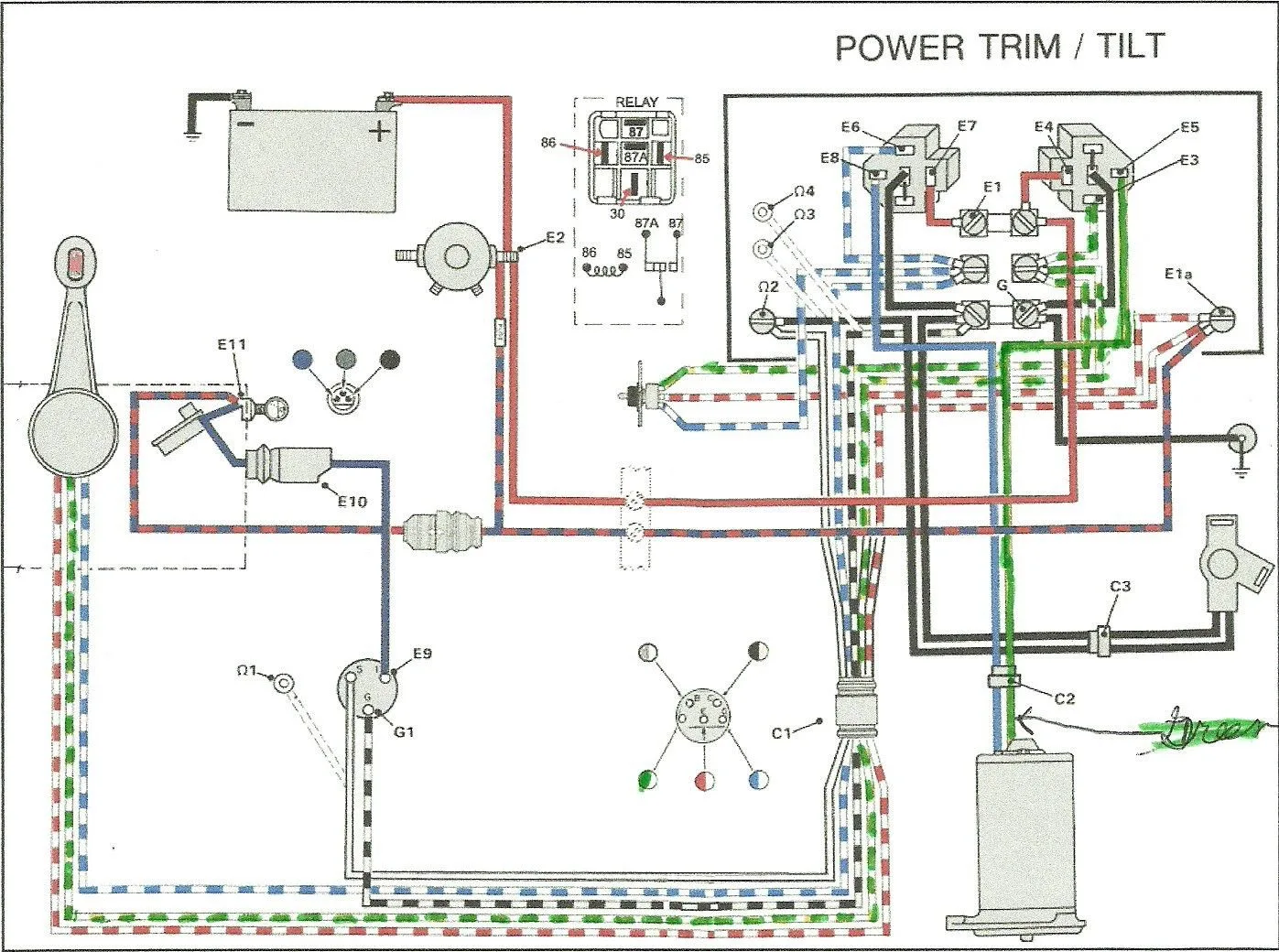 Evinrude Tilt Trim Wiring Diagram