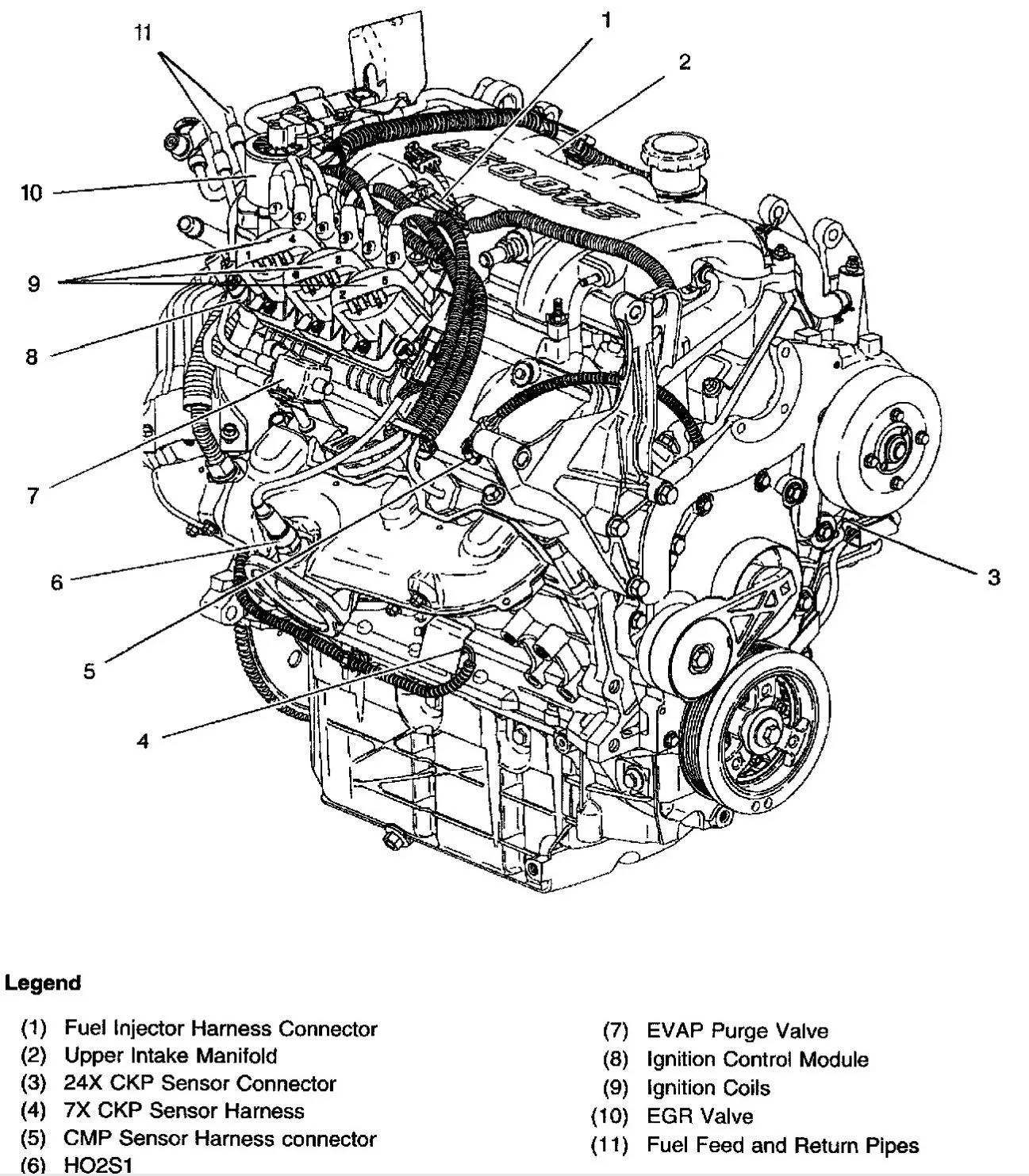 Exploded 3 8 Liter V6 Engine Diagram 2005 Chevrolet Impala S