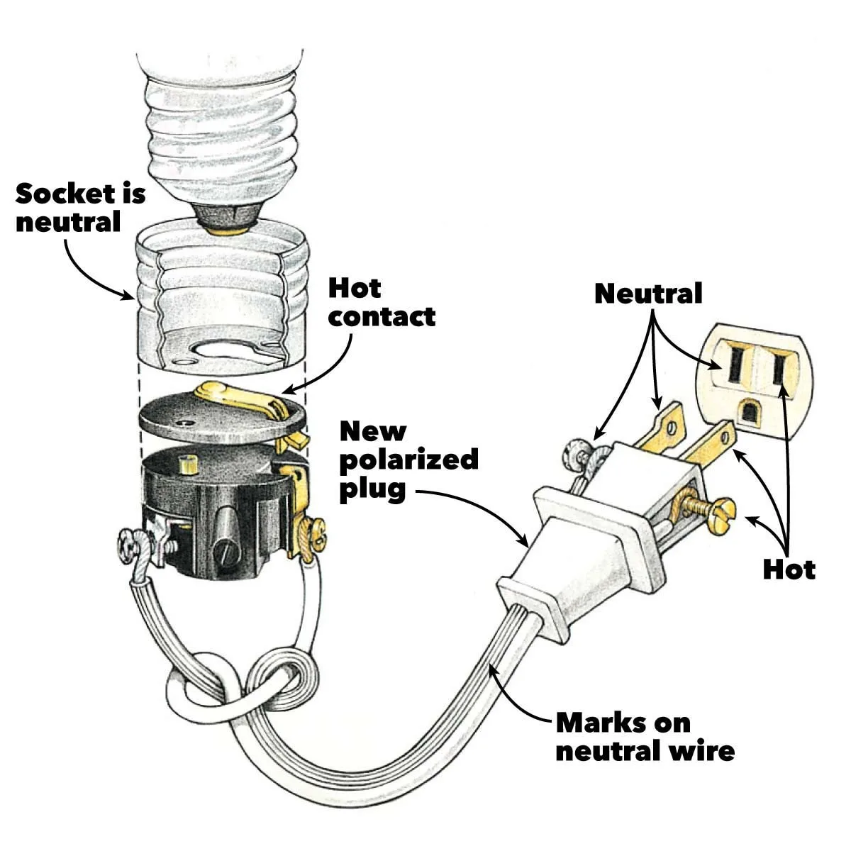 Extension Cord Plug Wiring Diagram