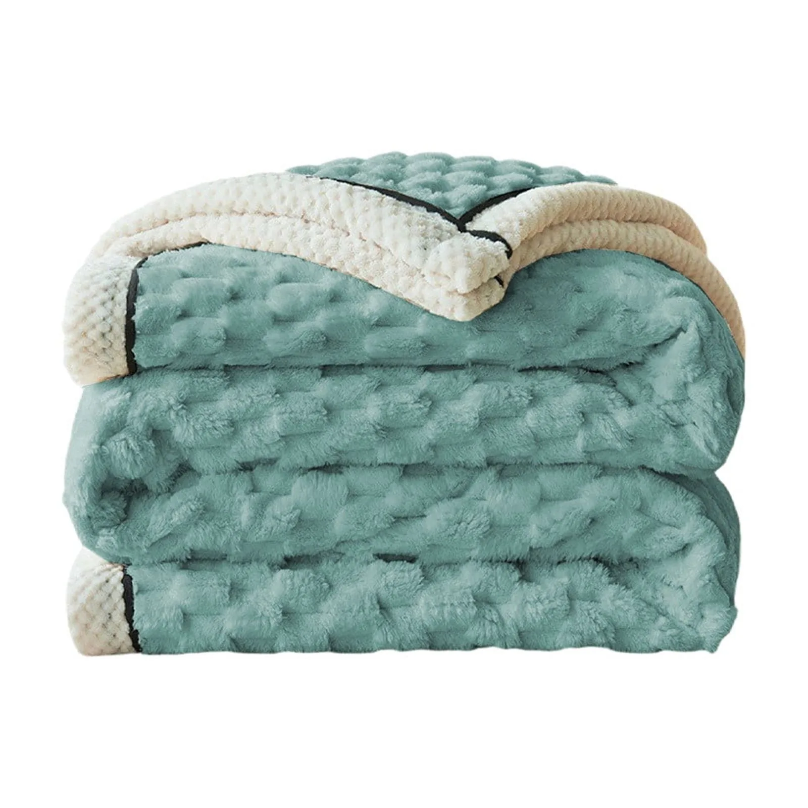 Extra Thick Flannel Fleece Blanket With Double Layer Ideal Office Nap Cover Warm Cozy Blanket