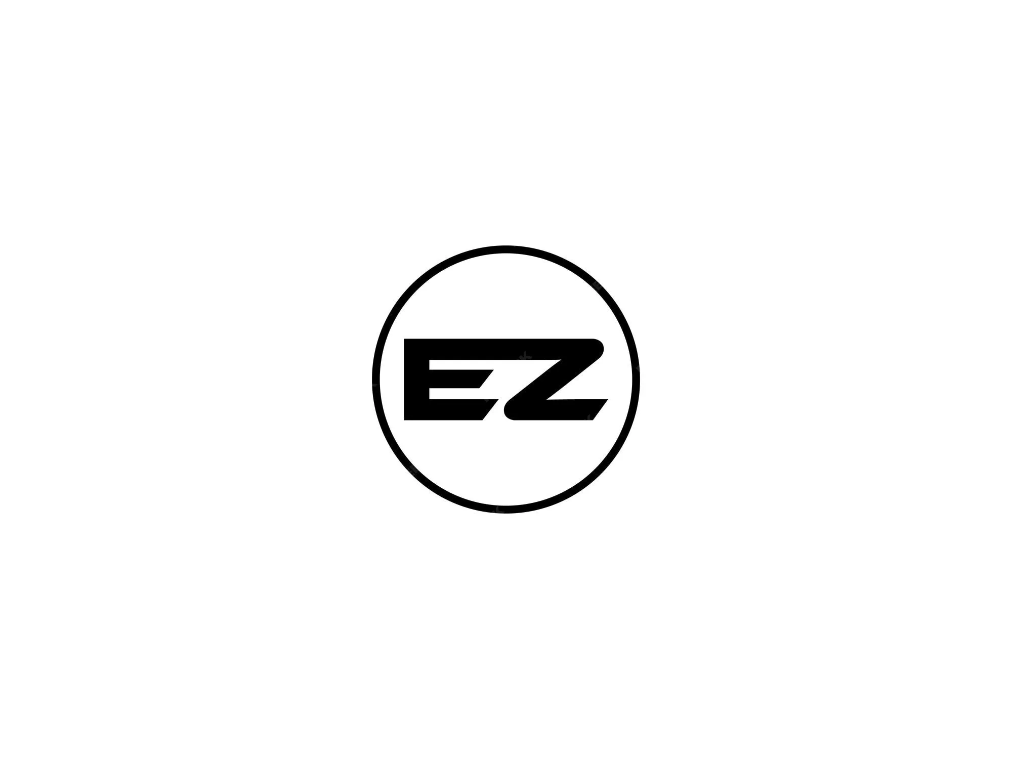 Ez 로고 디자인 프리미엄 벡터