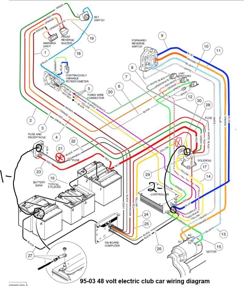 Ez Go Battery Diagram Electric