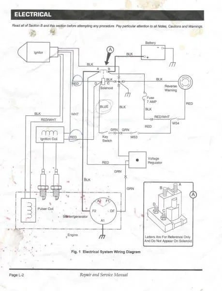 Ezgo Workhorse St350 Service Parts Manual