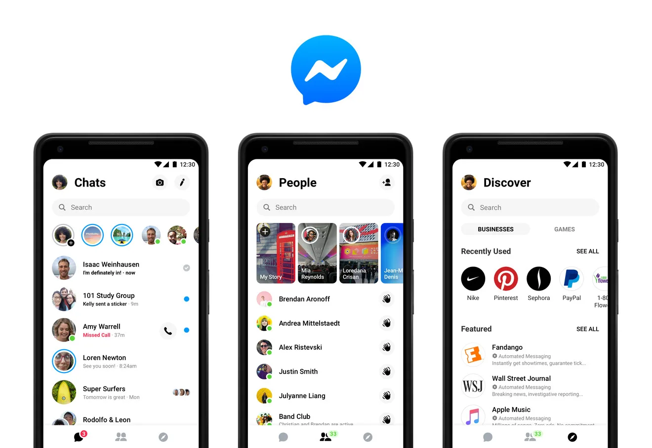 Facebook Messenger Is Getting A Much Simpler New Design The Verge
