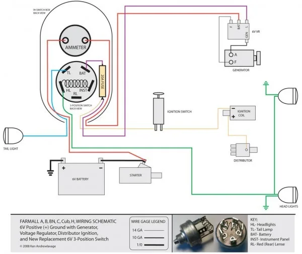 Farmall H Wiring Diagram 6 Volt