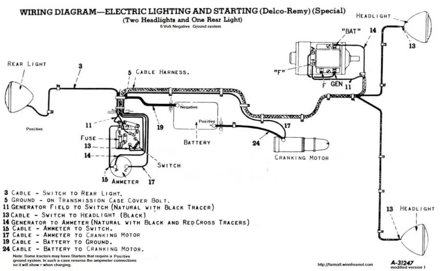 Farmall Super A 6 Volt Wiring Diagram Farmall Cub Wiring Dia