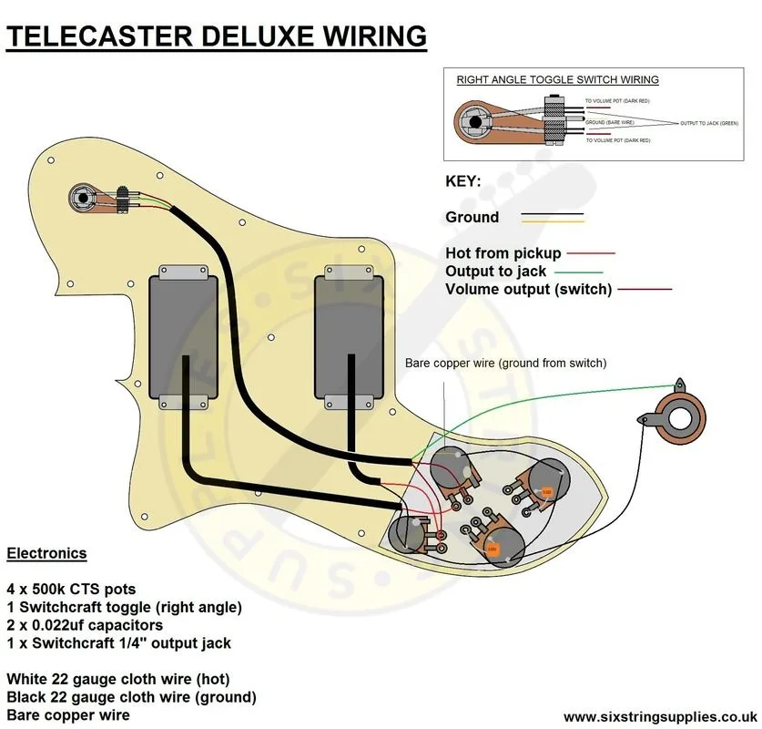 Fender 1972 Deluxe Telecaster Wiring Diagram