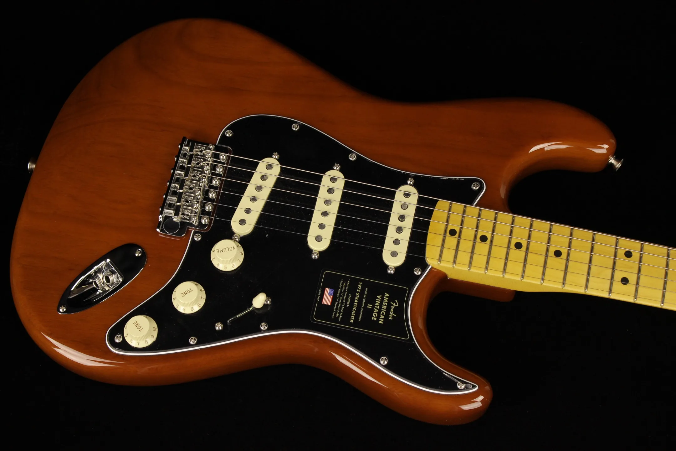 Fender American Vintage Ii 1973 Stratocaster Mocha Sn V12302 Gino Guitars