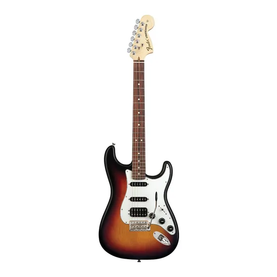 Fender Highway One Stratocaster Hss Guitar Wiring Diagram Manualslib