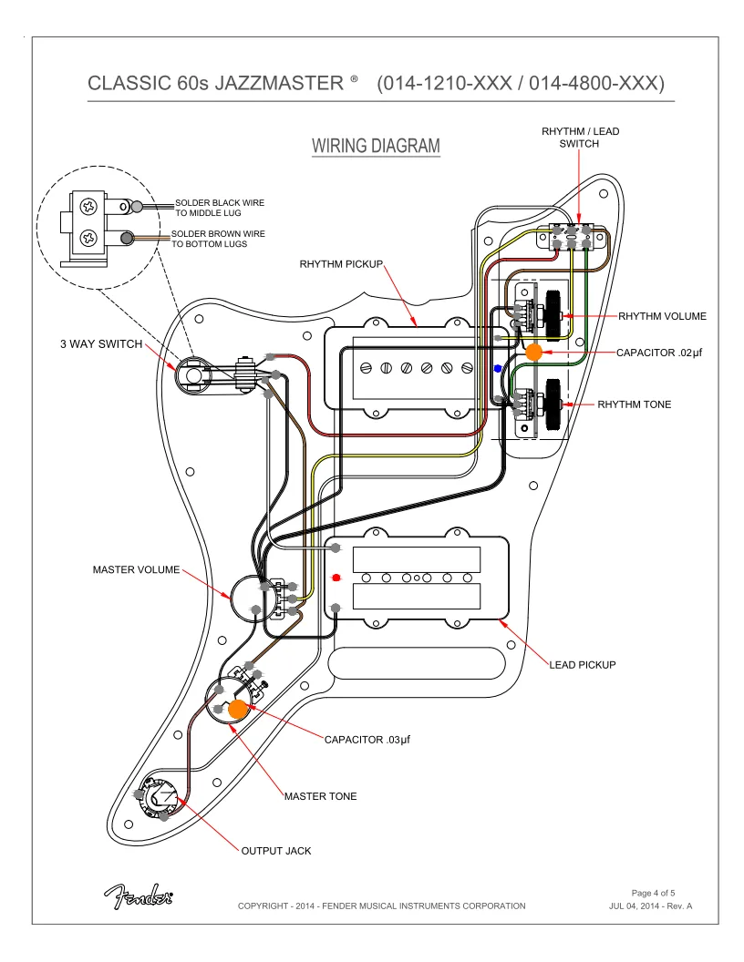 Fender Jaguar Schematic Jazzmaster Wiring Diagram With