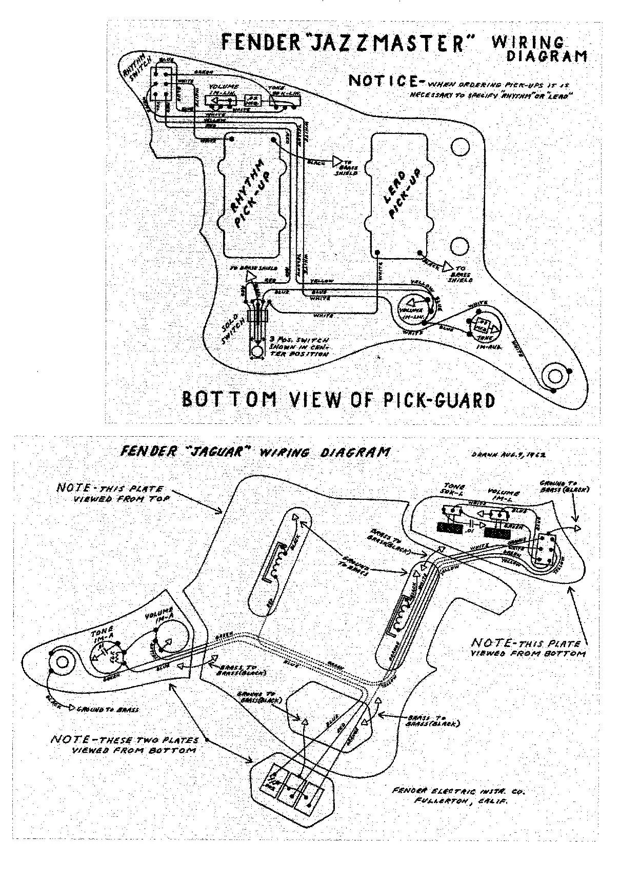 Fender Player Jazzmaster Wiring Diagram Database