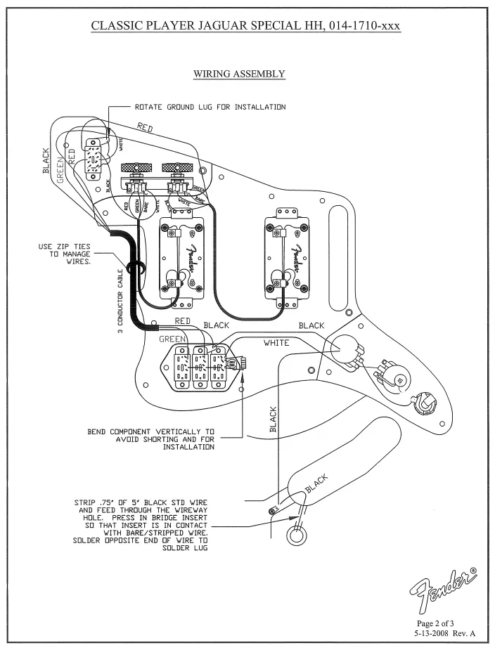 Fender Strat Hh Wiring Diagram Collection