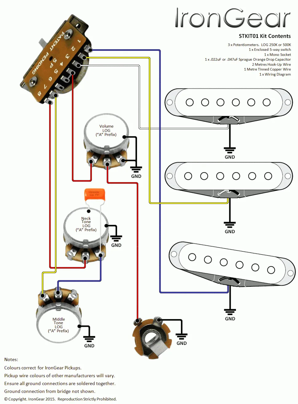 Fender Strat Wiring Diagram 5 Way Switch