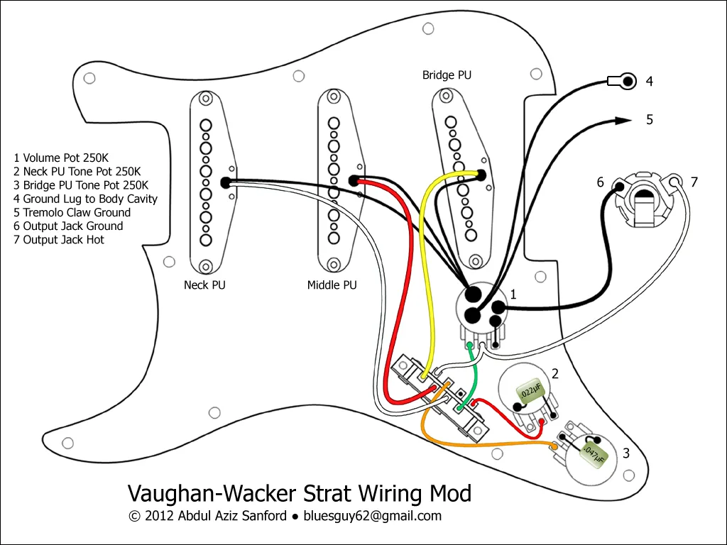 Fender Stratocaster Wiring Schematic