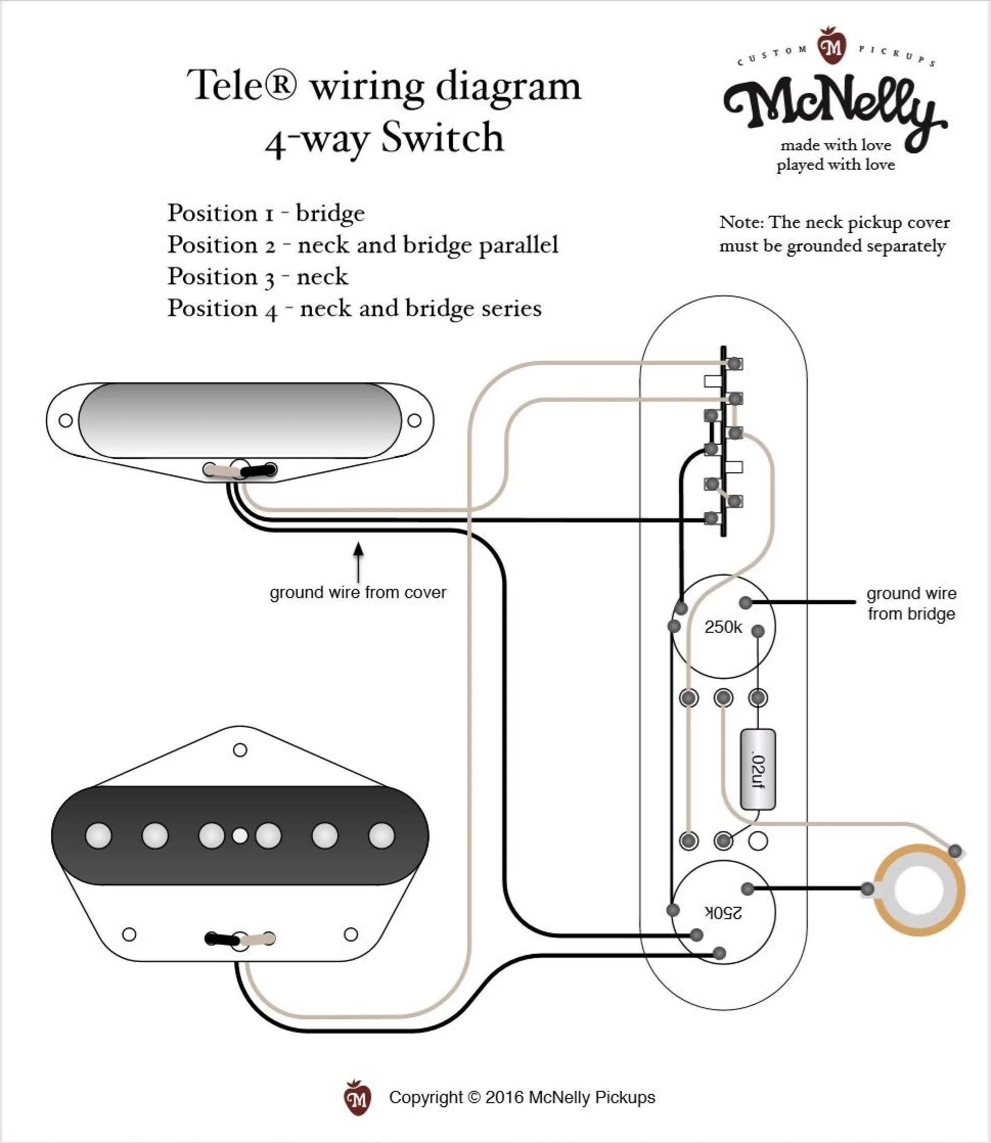 Fender Telecaster 4 Way Switch Wiring Diagram