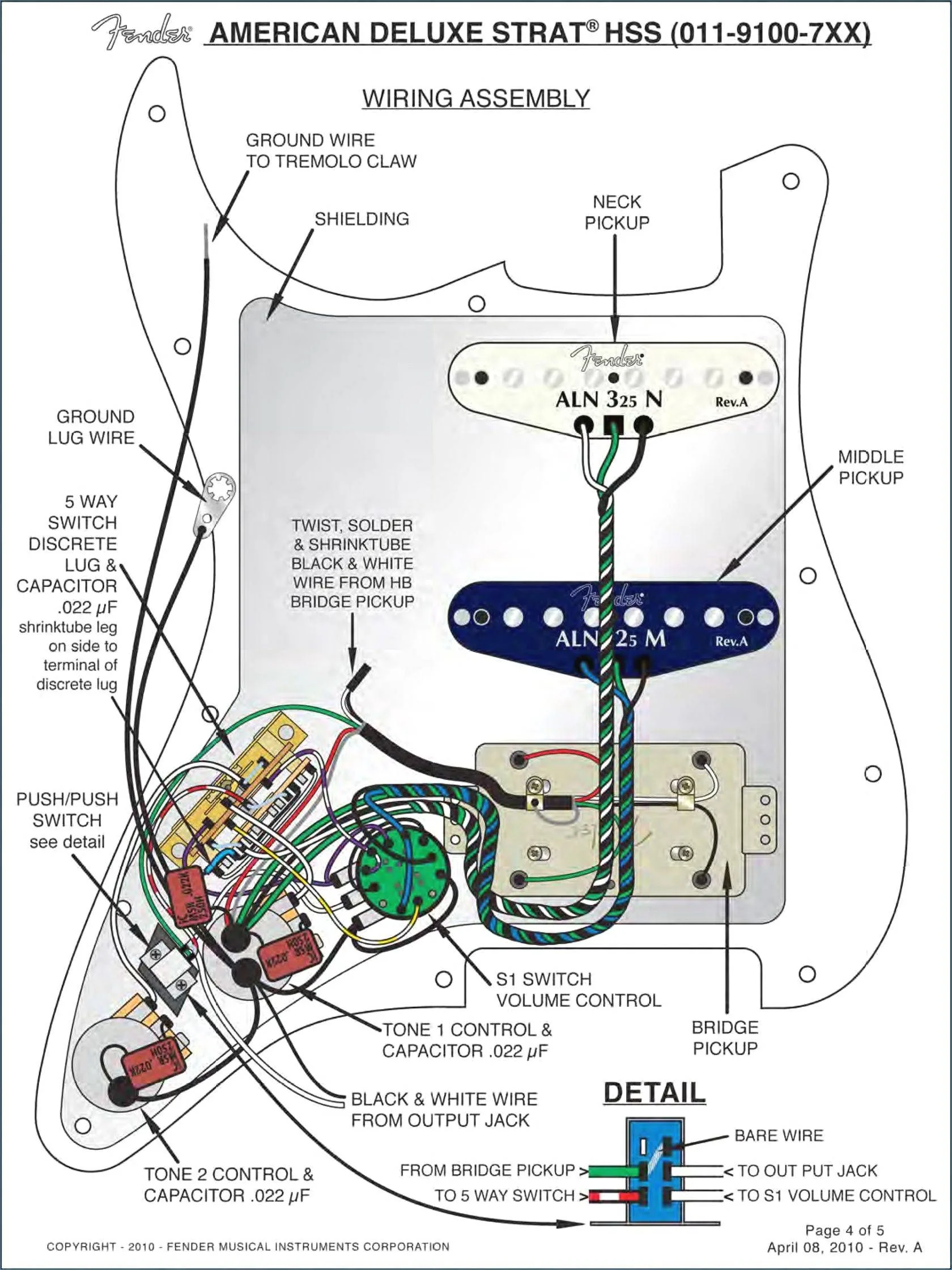 Fender Wiring Diagrams Stratocaster Wiring Diagram Fender St
